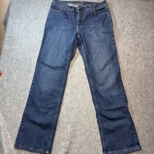 Riders by Lee Jean Womens 16L Blue Denim Cotton Mid Rise Streetwear Straight Leg